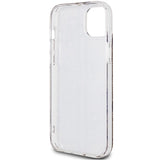 Guess IML 4G Gold Stripe-kasse til iPhone 15 Plus / 14 Plus - brun