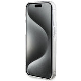 Guess IML 4G Gold Stripe-kasse til iPhone 15 Pro Max - brun