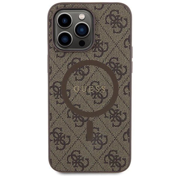 Guess 4G Collection MagSafe-foder for iPhone 13 Pro / iPhone 13 - Brunt
