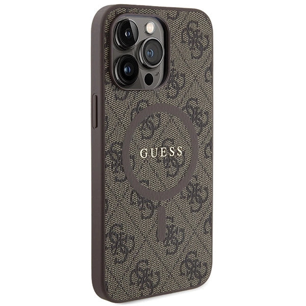 Guess 4G Collection MagSafe-foder for iPhone 13 Pro / iPhone 13 - Brunt
