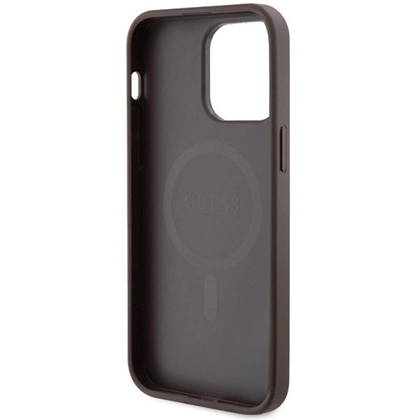 Guess 4G Collection MagSafe-foder for iPhone 13 Pro / iPhone 13 - Brunt