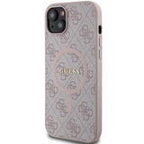 Guess 4G Collection MagSafe-foder for iPhone 15 Plus / 14 Plus - Pink
