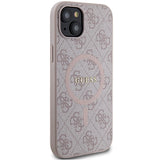Guess 4G Collection MagSafe-foder for iPhone 15 Plus / 14 Plus - Pink