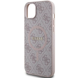 Guess 4G Collection MagSafe-foder for iPhone 15 Plus / 14 Plus - Pink