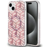 Guess IML GCube MagSafe-hylster til iPhone 15 Plus / 14 Plus - pink