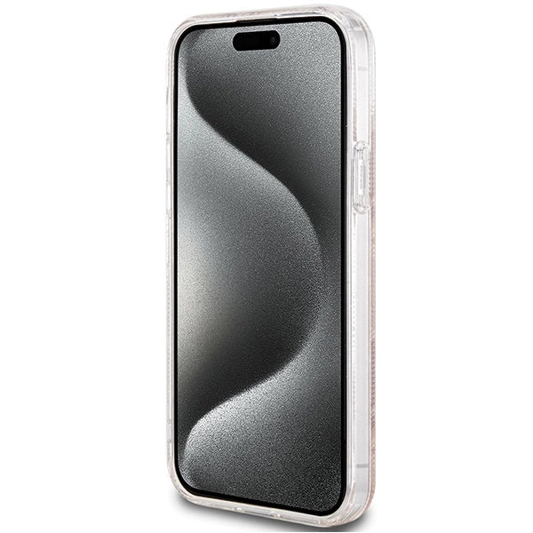 Guess IML GCube MagSafe-hylster til iPhone 15 Plus / 14 Plus - brun