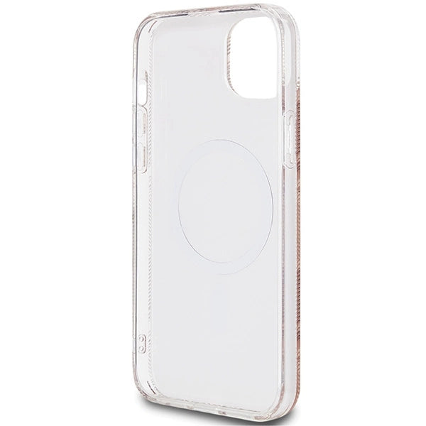Guess IML GCube MagSafe-hylster til iPhone 15 Plus / 14 Plus - brun