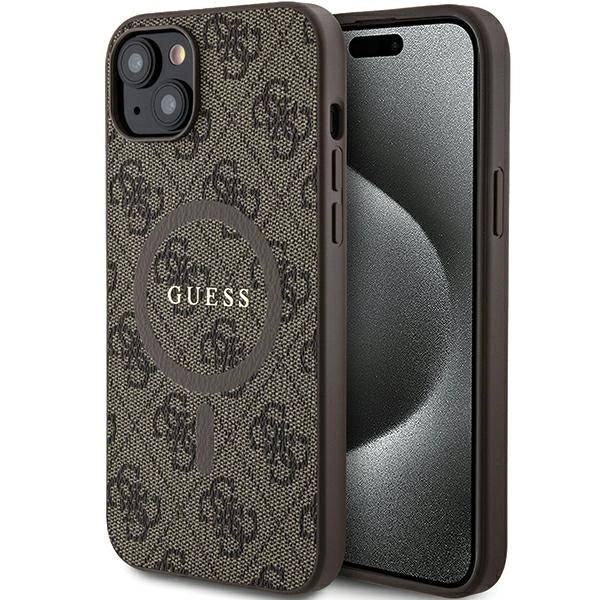 Guess 4G Collection MagSafe Case til iPhone 15/14/13 - Brunt