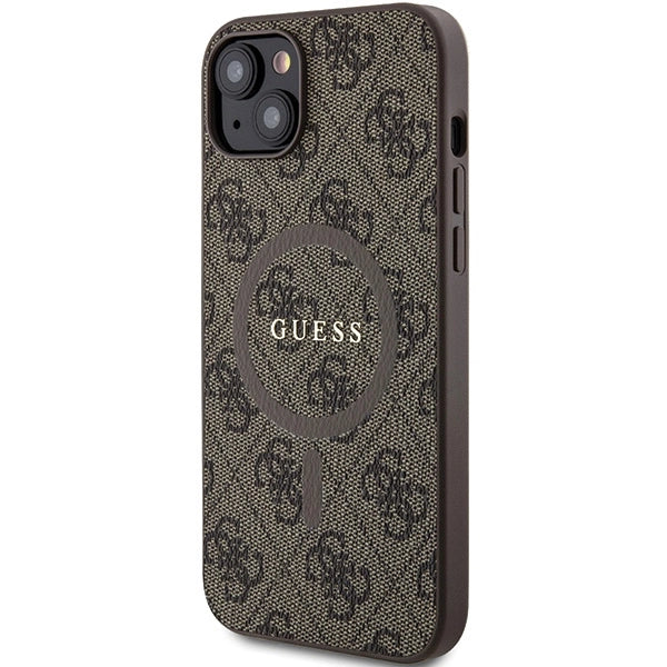 Guess 4G Collection MagSafe Case til iPhone 15/14/13 - Brunt