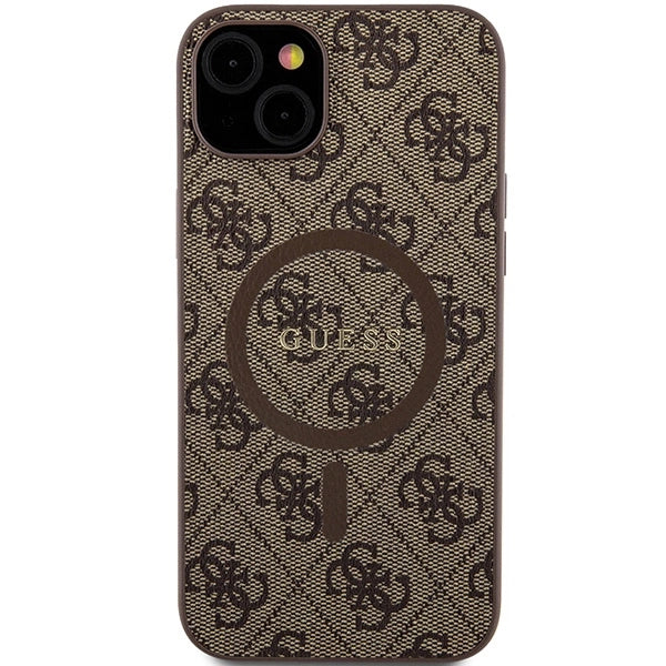 Guess 4G Collection MagSafe Case til iPhone 15/14/13 - Brunt