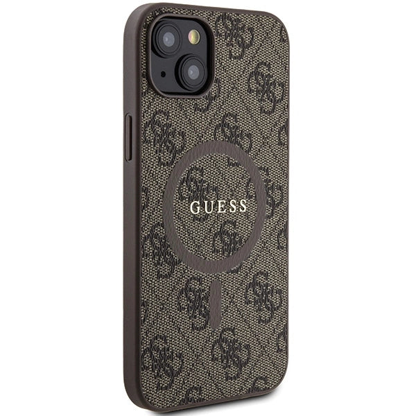 Guess 4G Collection MagSafe Case til iPhone 15/14/13 - Brunt