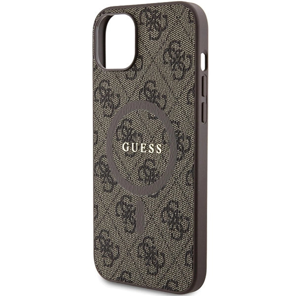 Guess 4G Collection MagSafe Case til iPhone 15/14/13 - Brunt