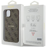 Guess 4G Collection MagSafe Case til iPhone 15/14/13 - Brunt