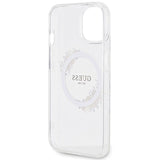 Guess IML Flowers Wreatch MagSafe Case til iPhone 15 / 14 / 13 - Gennemsigtig