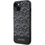 Guess GCube Stripes MagSafe fodtøj til iPhone 15 / 14 / 13 - sort