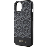 Guess GCube Stripes MagSafe fodtøj til iPhone 15 / 14 / 13 - sort