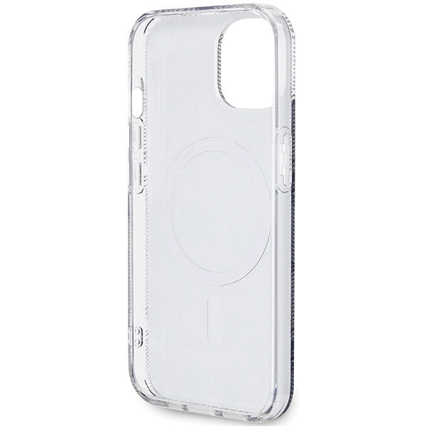 Guess IML GCube MagSafe-hylster til iPhone 15 / 14 / 13 - sort