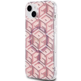 Guess IML GCube MagSafe-hylster til iPhone 15 / 14 / 13 - pink