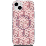 Guess IML GCube MagSafe-hylster til iPhone 15 / 14 / 13 - pink