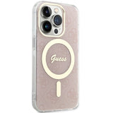 Guess IML 4G MagSafe-fodral til iPhone 15 Pro Max - pink