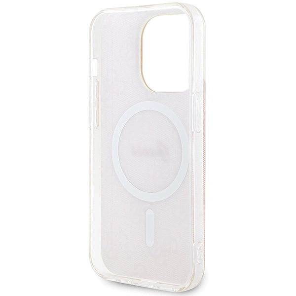 Guess IML 4G MagSafe-fodral til iPhone 15 Pro Max - pink