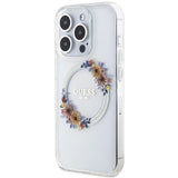 Gæt IML Flowers Wreatch MagSafe iPhone 15 Pro Max Case - klar