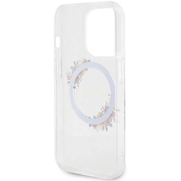 Gæt IML Flowers Wreatch MagSafe iPhone 15 Pro Max Case - klar