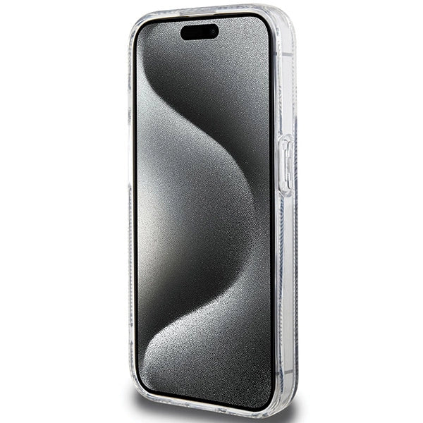 Guess IML GCube MagSafe-hylster til iPhone 15 Pro Max - sort