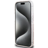 Guess IML GCube MagSafe-hylster til iPhone 15 Pro Max - pink