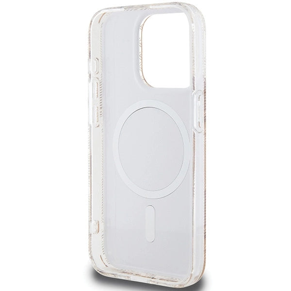 Guess IML GCube MagSafe-hylster til iPhone 15 Pro Max - brun