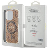 Guess IML GCube MagSafe-hylster til iPhone 15 Pro Max - brun