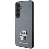 Karl Lagerfeld KLHCS24MPSAKCMPG S24+ S926 hardcase gray/gray Saffiano Karl & Choupette Metal Pin