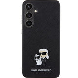 Karl Lagerfeld KLHCS24MPSAKCMPK S24+ S926 hardcase black/black Saffiano Karl & Choupette Metal Pin