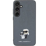 Karl Lagerfeld KLHCS24SPSAKCMPG S24 S921 hardcase gray/gray Saffiano Karl & Choupette Metal Pin