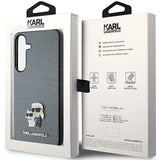Karl Lagerfeld KLHCS24SPSAKCMPG S24 S921 hardcase gray/gray Saffiano Karl & Choupette Metal Pin