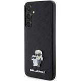 Karl Lagerfeld KLHCS24SPSAKCMPK S24 S921 hardcase black/black Saffiano Karl & Choupette Metal Pin