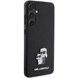 Karl Lagerfeld KLHCS24SPSAKCMPK S24 S921 hardcase black/black Saffiano Karl & Choupette Metal Pin