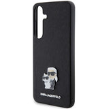 Karl Lagerfeld KLHCS24SPSAKCMPK S24 S921 hardcase black/black Saffiano Karl & Choupette Metal Pin