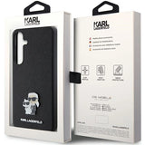 Karl Lagerfeld KLHCS24SPSAKCMPK S24 S921 hardcase black/black Saffiano Karl & Choupette Metal Pin