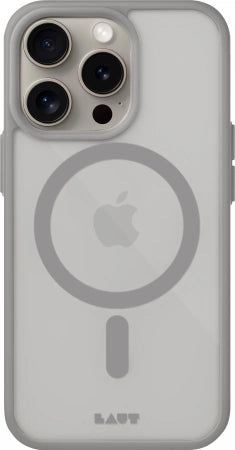 LAUT Huex Protect med MagSafe til iPhone 15 Pro - grå