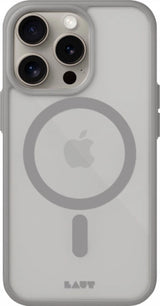 LAUT Huex Protect med MagSafe til iPhone 15 Pro Max - grå