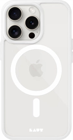 LAUT Huex Protect med MagSafe til iPhone 15 Pro Max - hvid