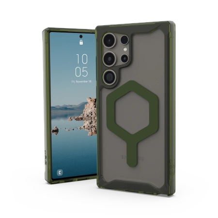 UAG Plyo Pro Magnet case til Samsung Galaxy S24 Ultra 5G med magnetisk modul - gennemsigtig grøn