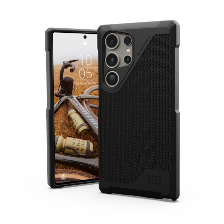 UAG Metropolis LT Magnet etui til Samsung Galaxy S24 Ultra med magnetisk modul - sort kevlar