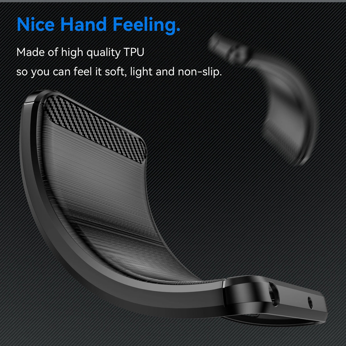 Carbon Case til Xiaomi Redmi Note 13 5G - sort