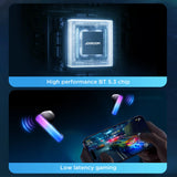 TWS Joyroom JR-TC1 IceLens Series trådløse hovedtelefoner med LED-lys - sort