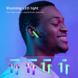 TWS Joyroom JR-TC1 IceLens Series trådløse hovedtelefoner med LED-lys - sort