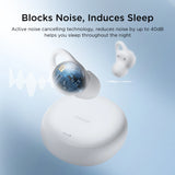 TWS Joyroom JR-TS2 Cozydots Series trådløse hovedtelefoner med aktiv støjreduktion, Bluetooth 5.3 - hvid