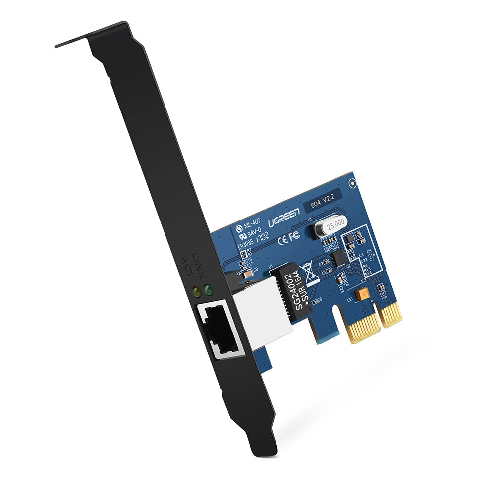 Ugreen US230 Gigabit 10/100/1000Mbps PCI-E netværkskort - sort