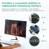 Ugreen US230 Gigabit 10/100/1000Mbps PCI-E netværkskort - sort